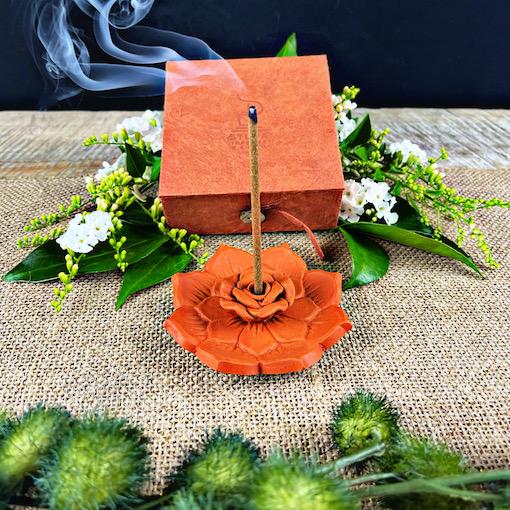 Ceramic Lotus Burner- Lokta Paper Box 